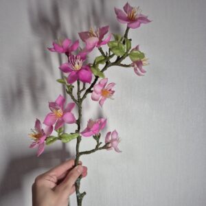 Гелевий яблуневий цвіт, фуксія