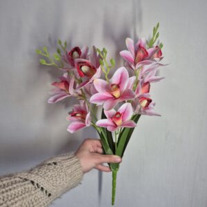 Орхідея латексна, букетиком, пудрово-рожевий