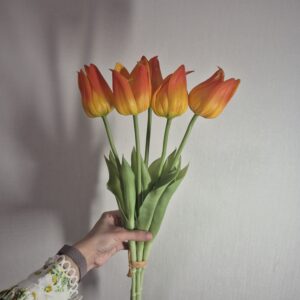 Гелеві тюльпани “Корона”, 46 см, помаранчевий