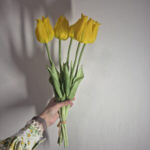 Гелеві тюльпани “Корона”, 46 см, жовтий