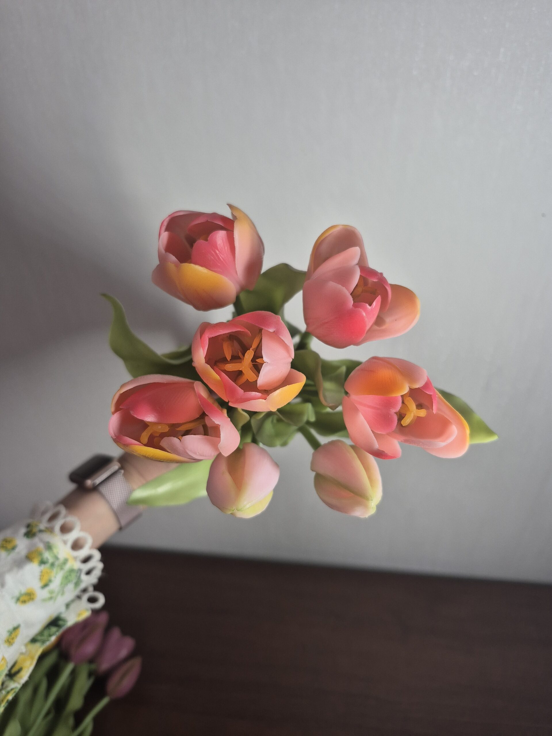 Гелеві тюльпани Класичні, 36 см, світло-рожевий 1 - Зображення 2