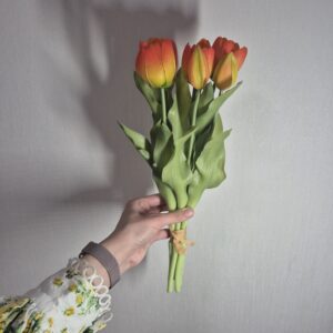 Гелеві тюльпани Класичні, 36 см, помаранчеві