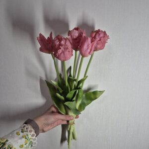 Гелеві тюльпани Хвилясті, 40 см, світло-рожевий